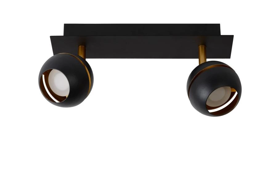 Lucide BINARI - Spot plafond - LED - 2x4,5W 2700K - Noir - UIT